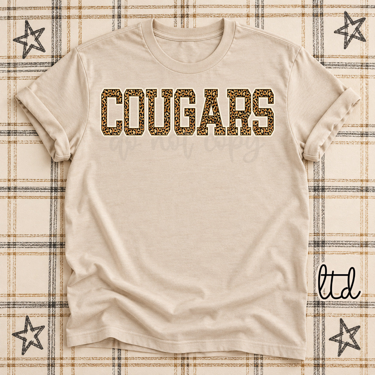 Dark Leopard Mascots Cougars design