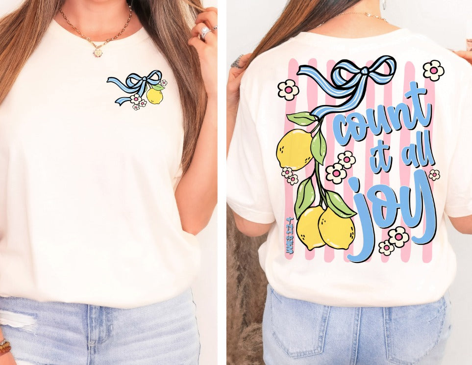 Count It All Joy DTF transfer design