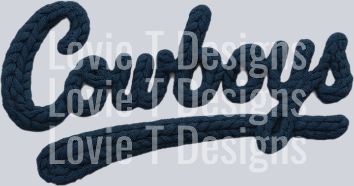 COWBOYS FAUX YARN SLEEVE