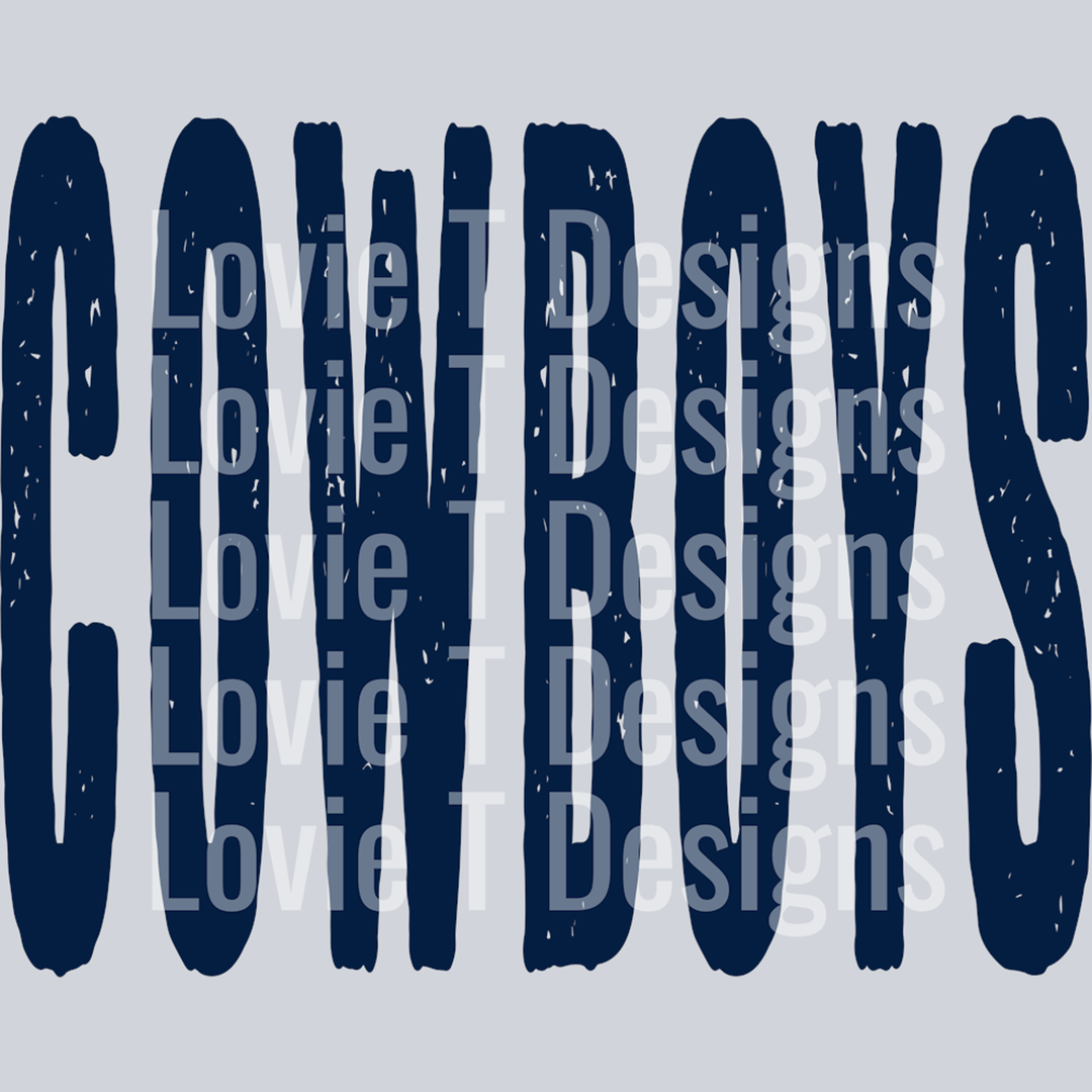 Cowboys Navy – DTF Transfer – product image
