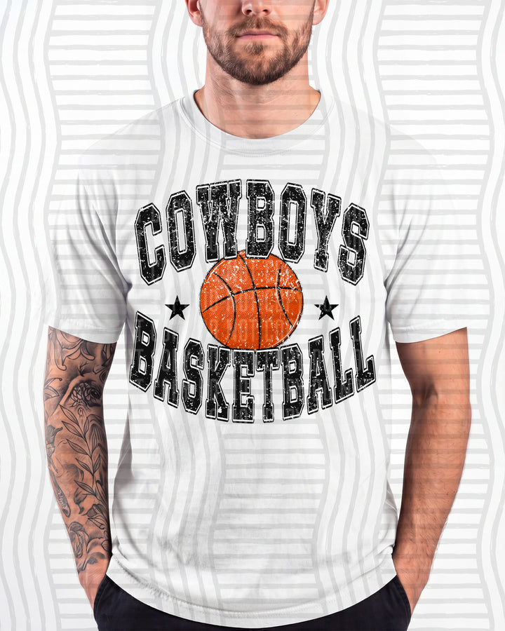 Cowboys Basketball Varsity Mascots DTF transfer