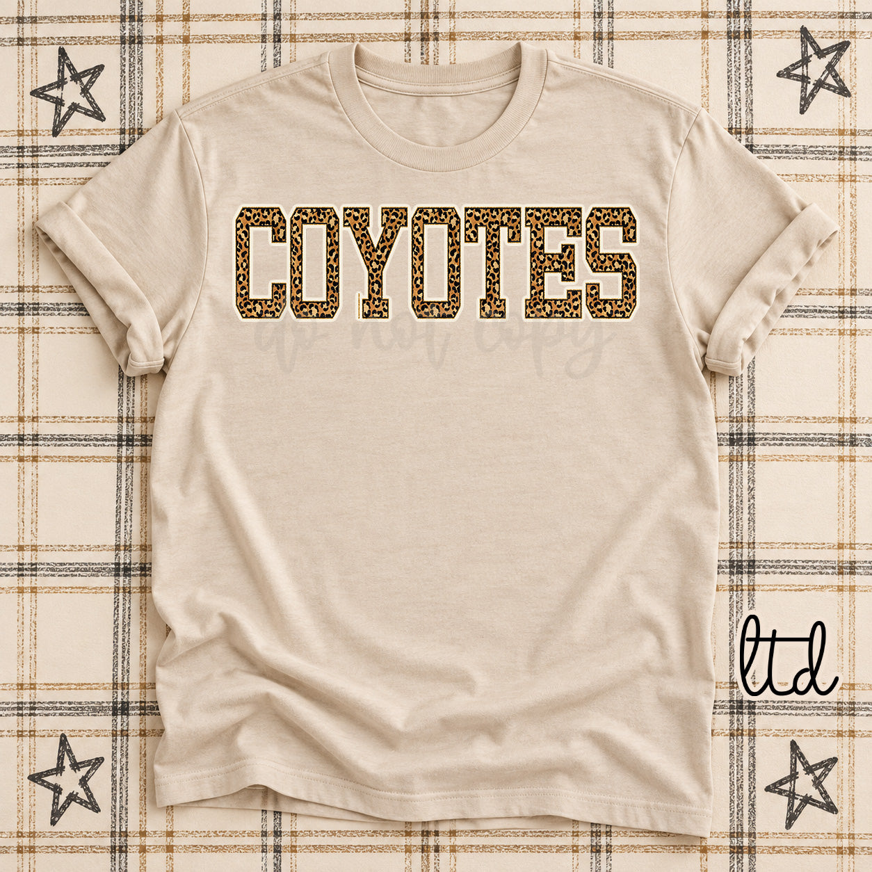 Dark Leopard Mascots Coyotes design