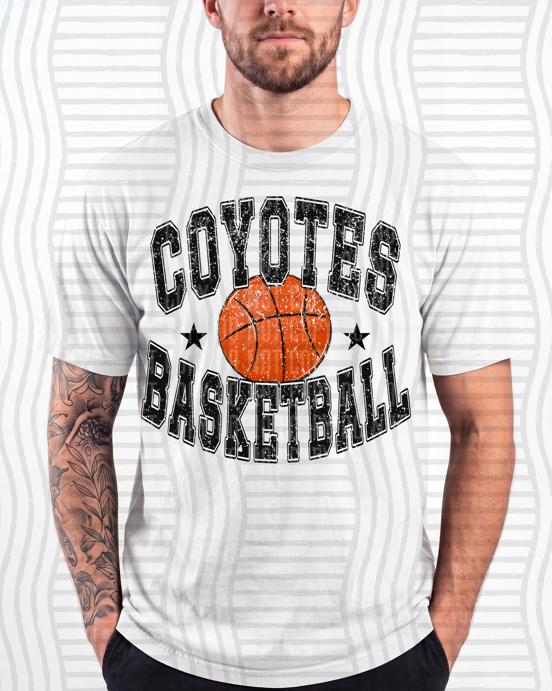 Coyotes Basketball Varsity Mascots DTF transfer