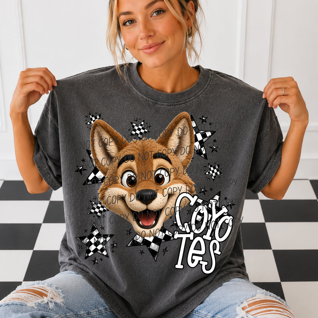 Coyotes Big Mascot Energy mascot DTF transfer