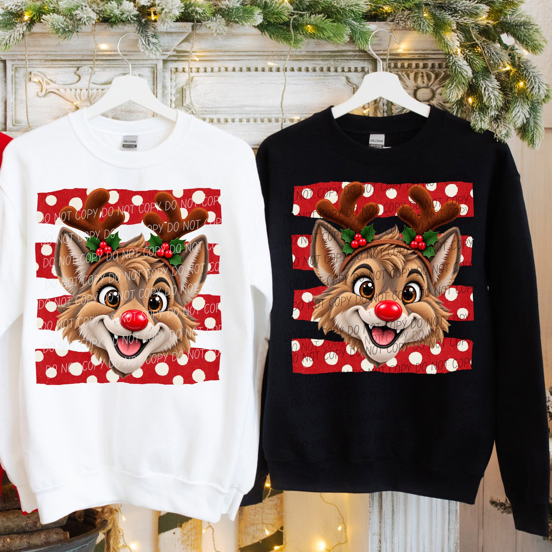 Coyote Reindeer Spirit Mascots DTF transfer