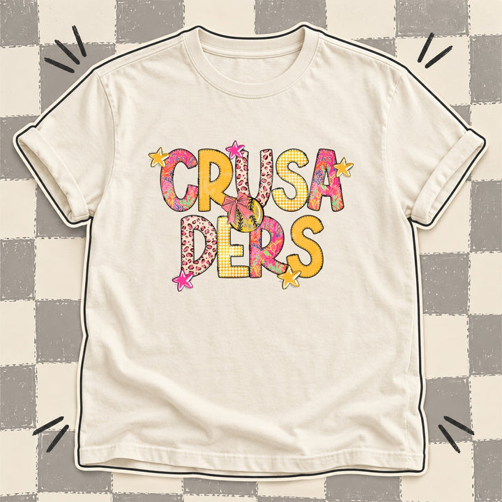Crusaders Mixed Doodle Softball Mascots – Softball Brights DTF transfer mockup