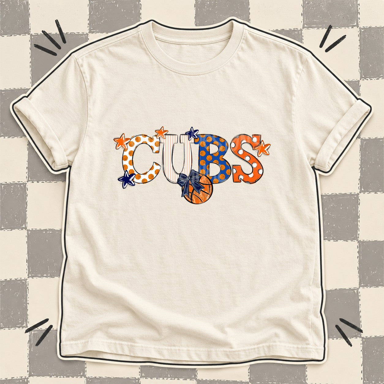 Mixed Doodle Basketball Mascots – Court Classic Cubs design