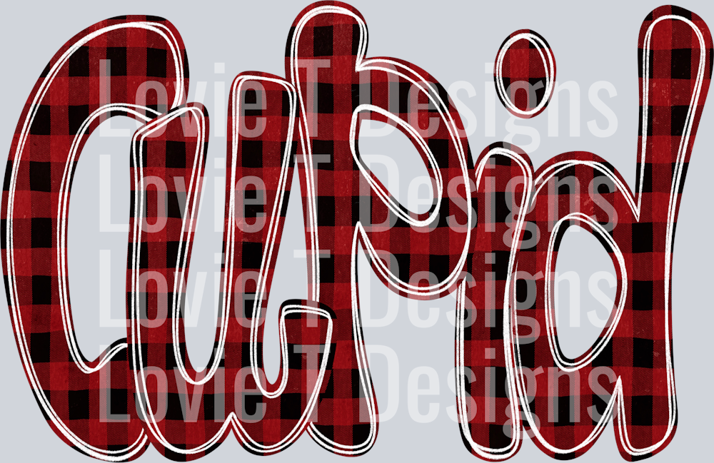 Cupid Funky Doodle Buffalo Check