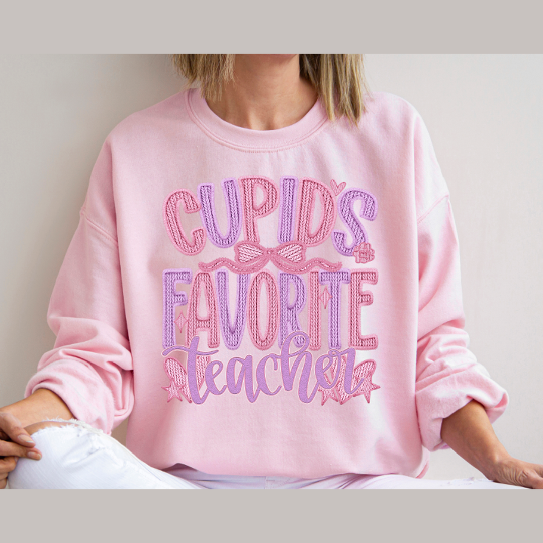 Cupids Favorite Teacher – DTF Transfer – product image
