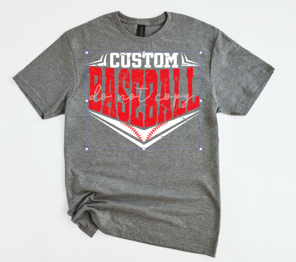 CUSTOM BASEBALL DISTRESSED V