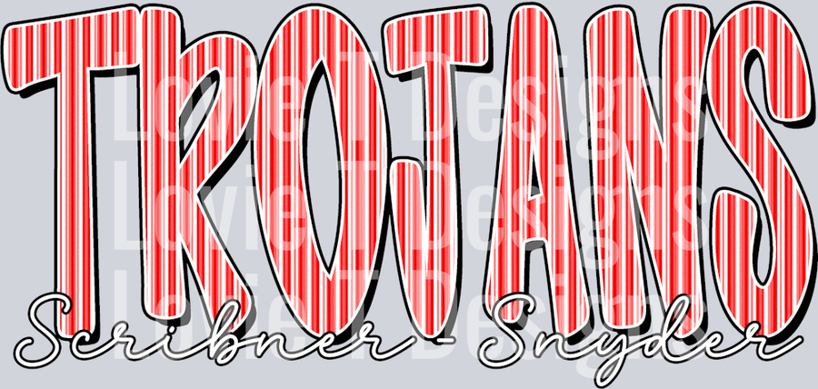 CUSTOM SEERSUCKER TROJANS RED Scribner-Snyder