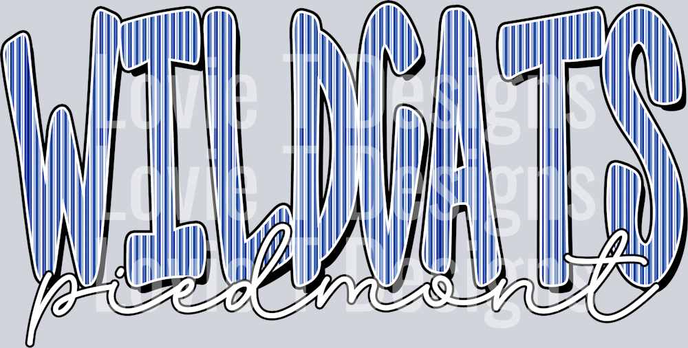 CUSTOM SEERSUCKER WILDCATS PIEDMONT ROYAL