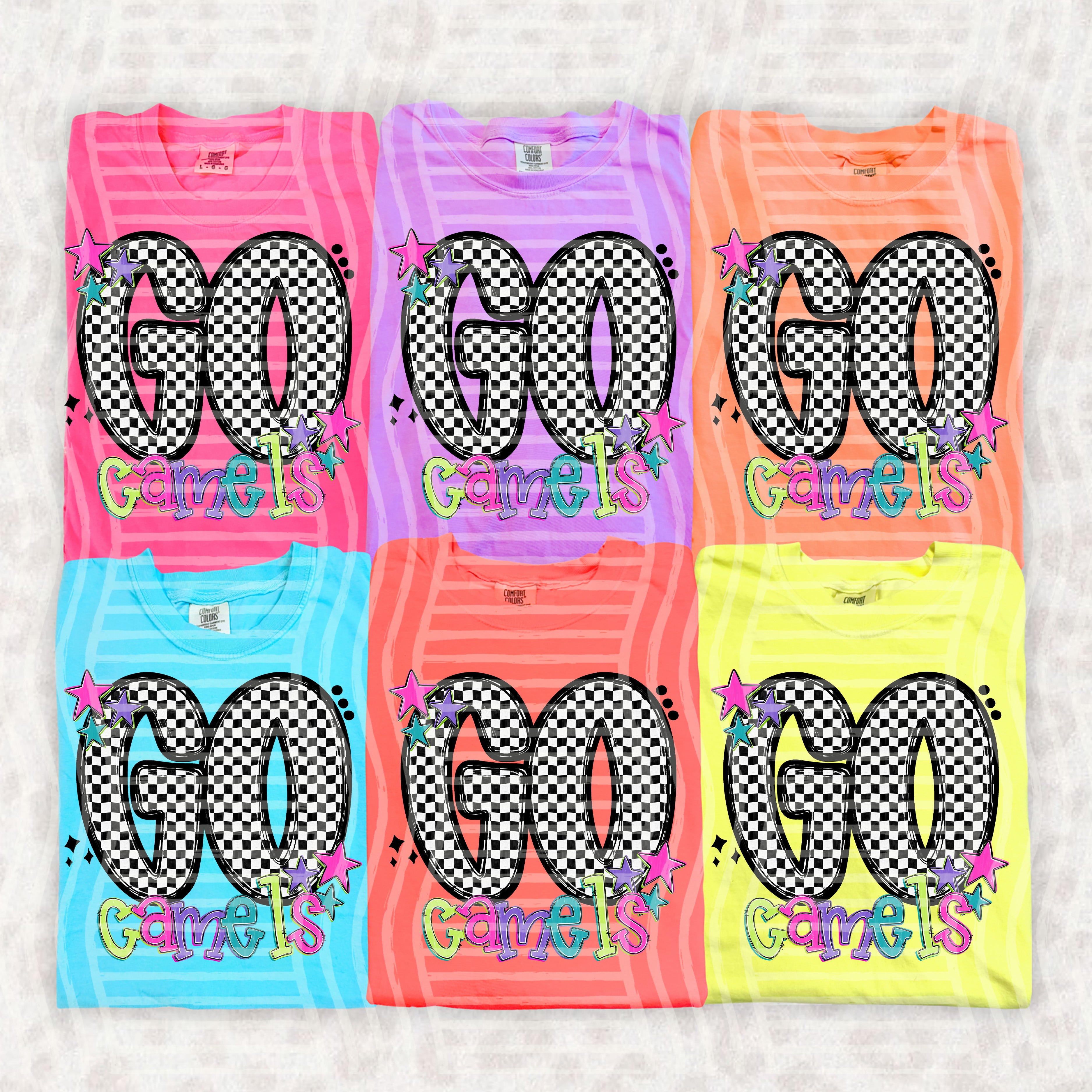 Go Checker Neons Mascots Camels design