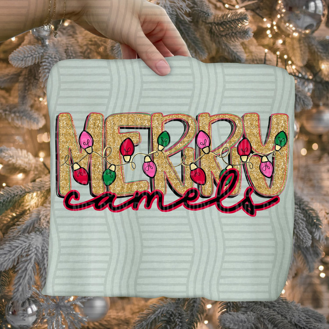 Camels Merry Lights Mascots DTF transfer