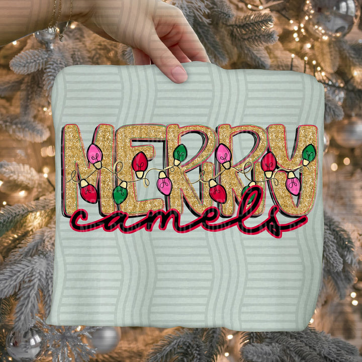 Camels Merry Lights Mascots DTF transfer