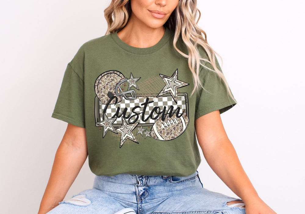 Camo Name Plate DTF transfer design – image 1
