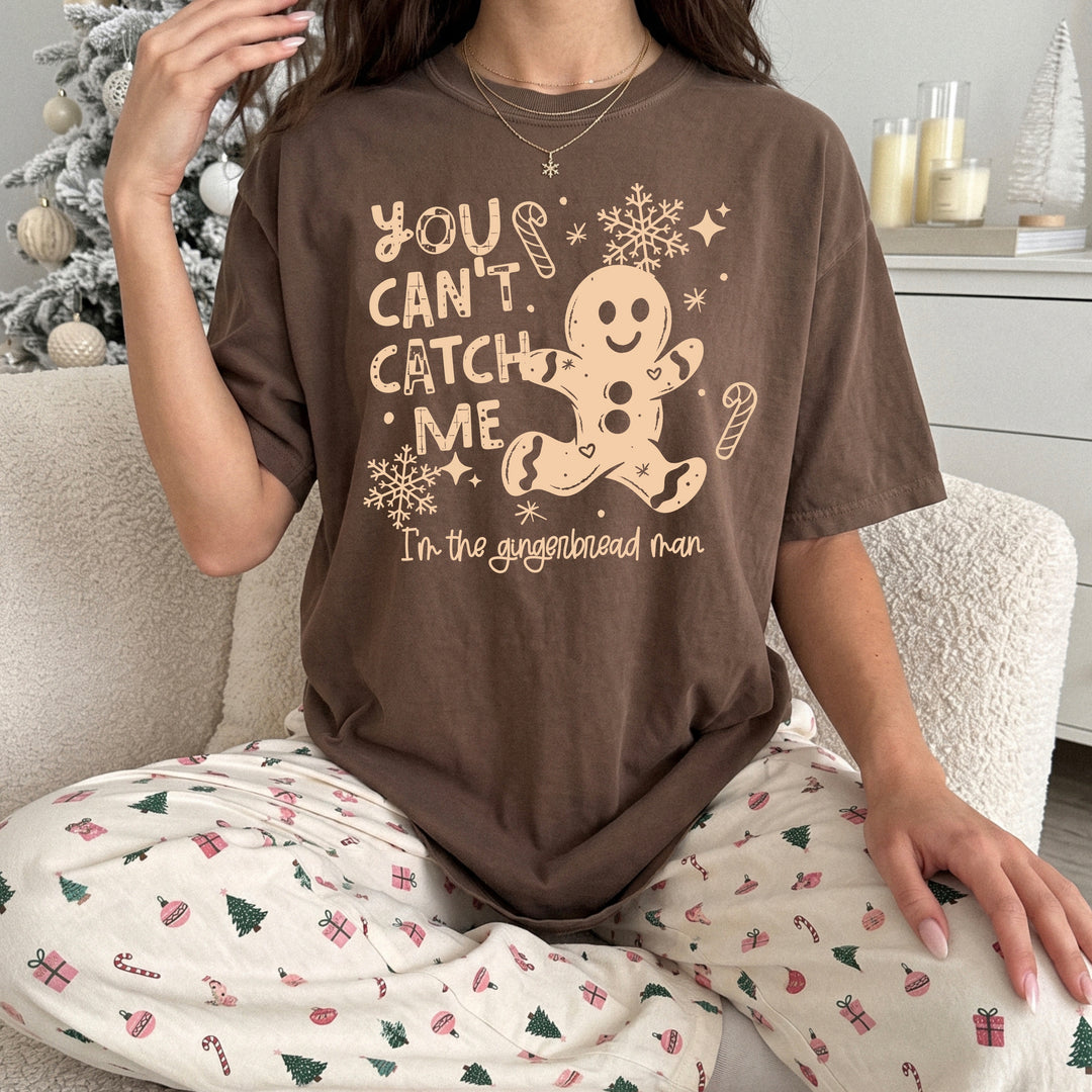 You Can't Catch Me Gingerbread (Cream) DTF transfer – mockup