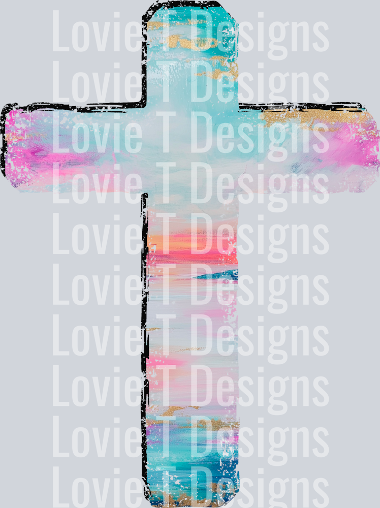 Cast your cares up on Him cross