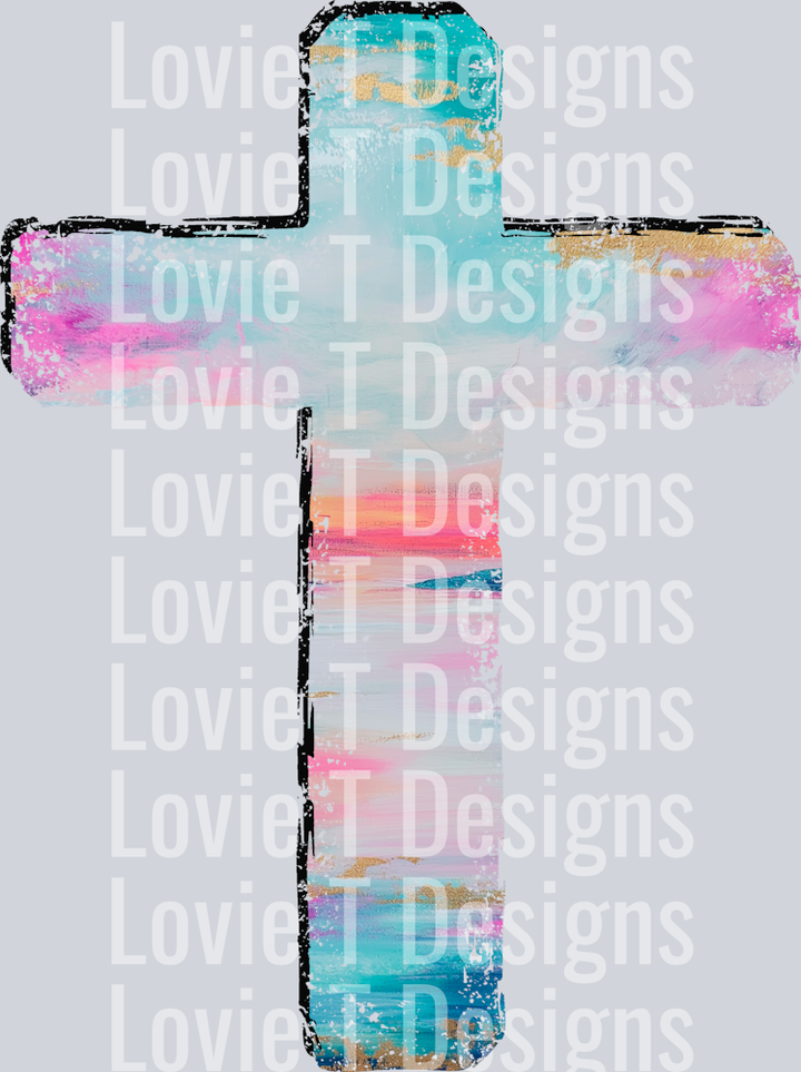 Cast your cares up on Him cross