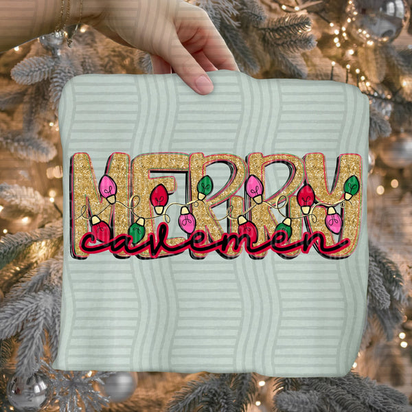 Merry Lights Mascots Cavemen design