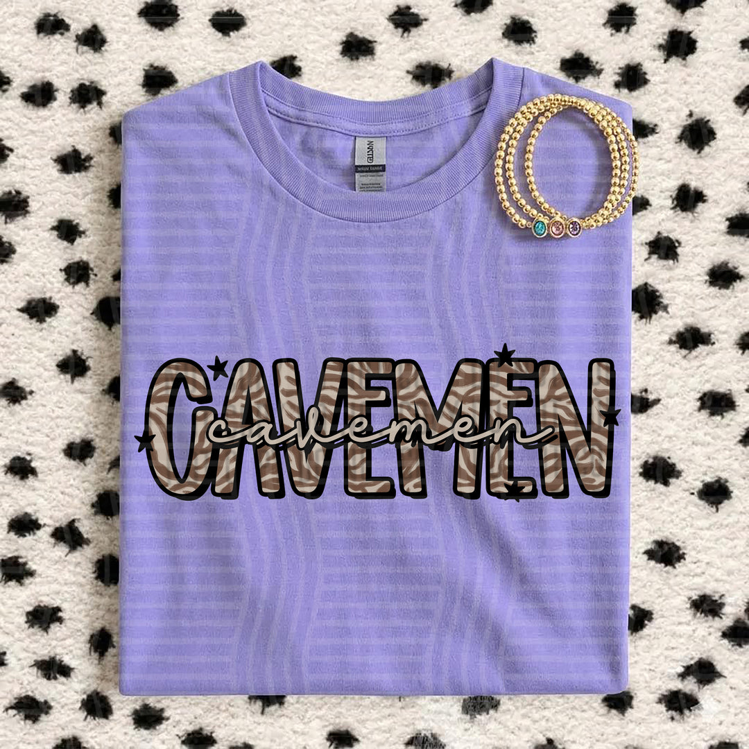 Cavemen Zebra Mascots DTF transfer