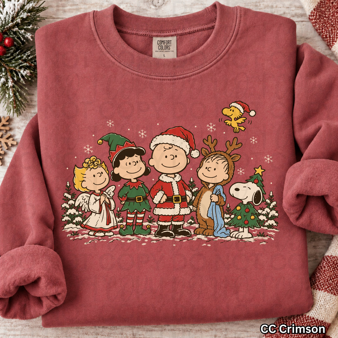 Charlie Brown Christmas DTF transfer mockup 2