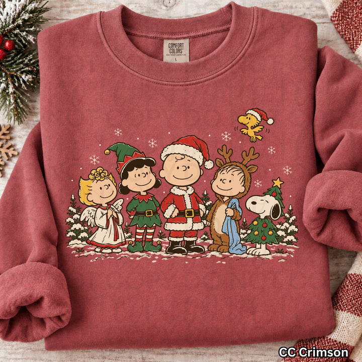 Charlie Brown Christmas DTF transfer mockup 2