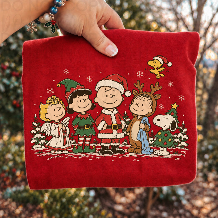 Charlie Brown Christmas DTF transfer mockup 5