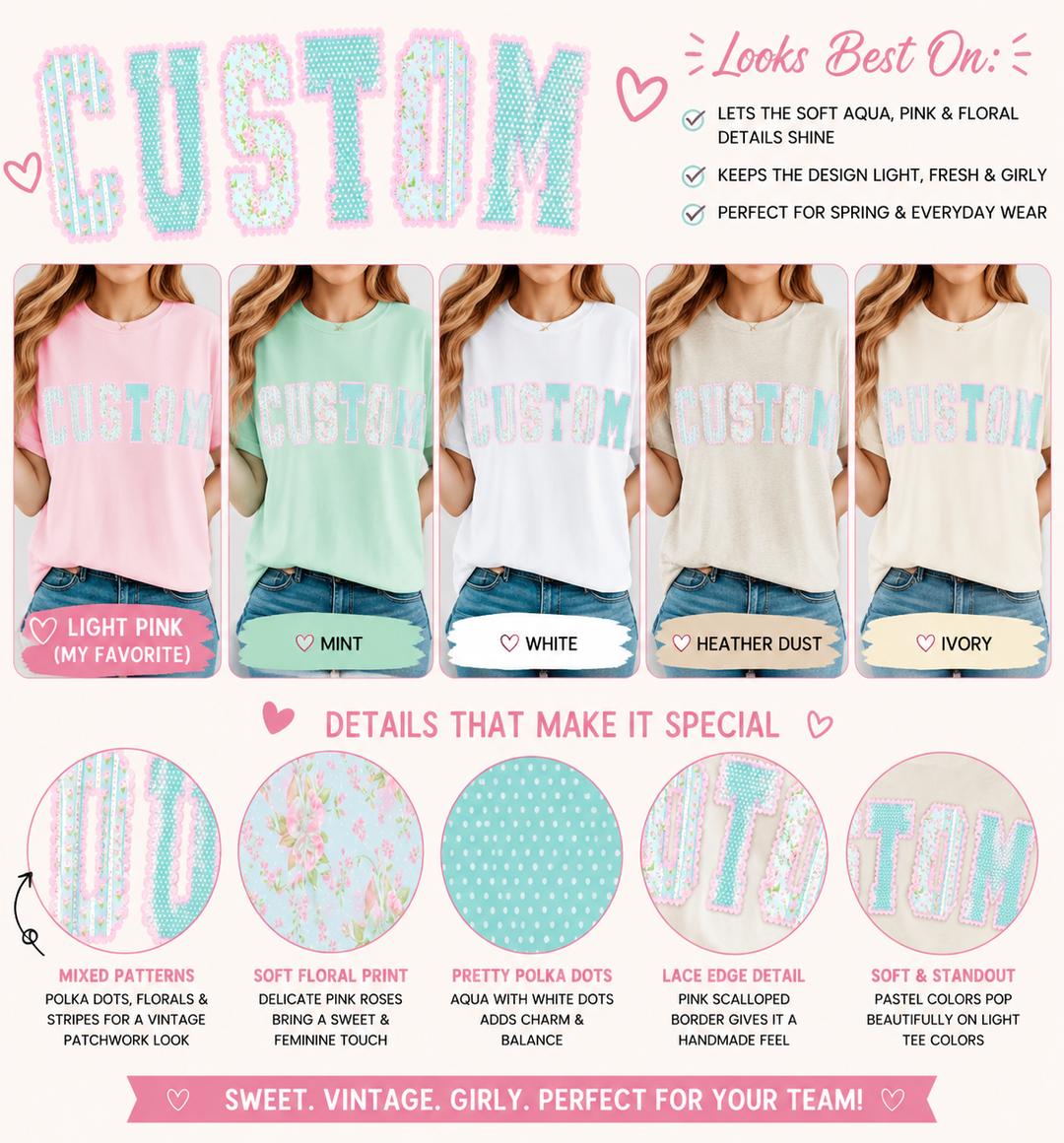 FLORAL LACE ALPHA - CUSTOMIZABLE