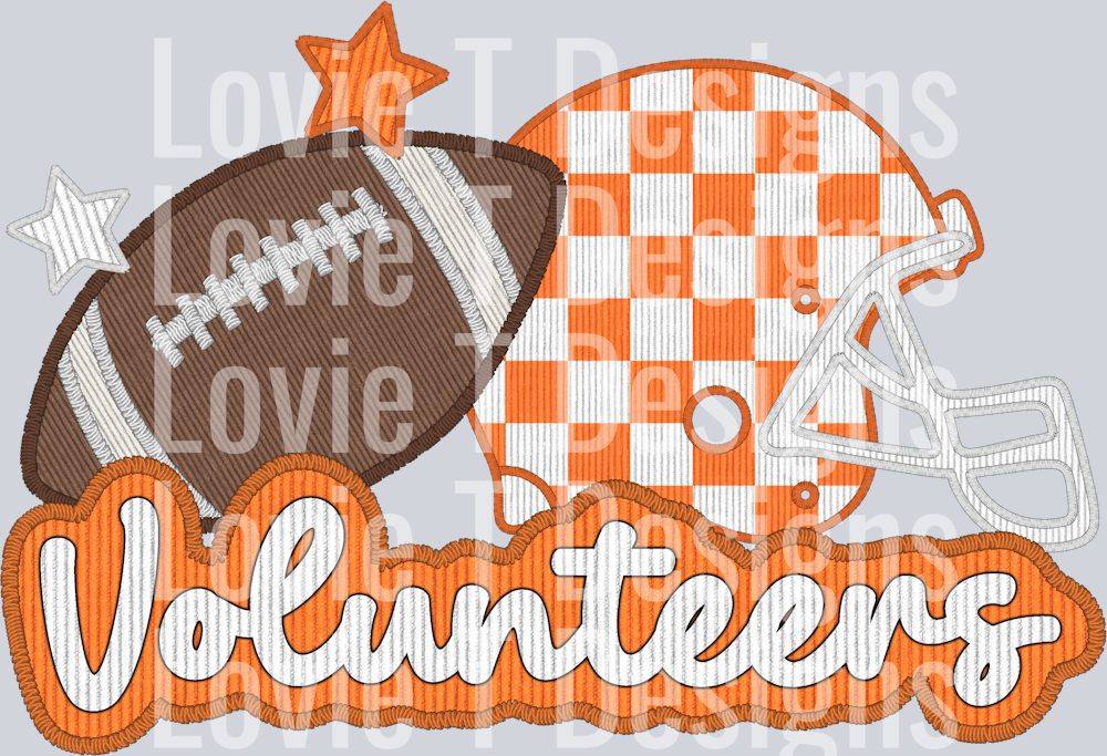 Checker Vols No Logo Faux Applique