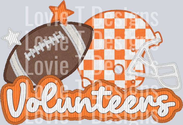 Checker Vols No Logo Faux Applique