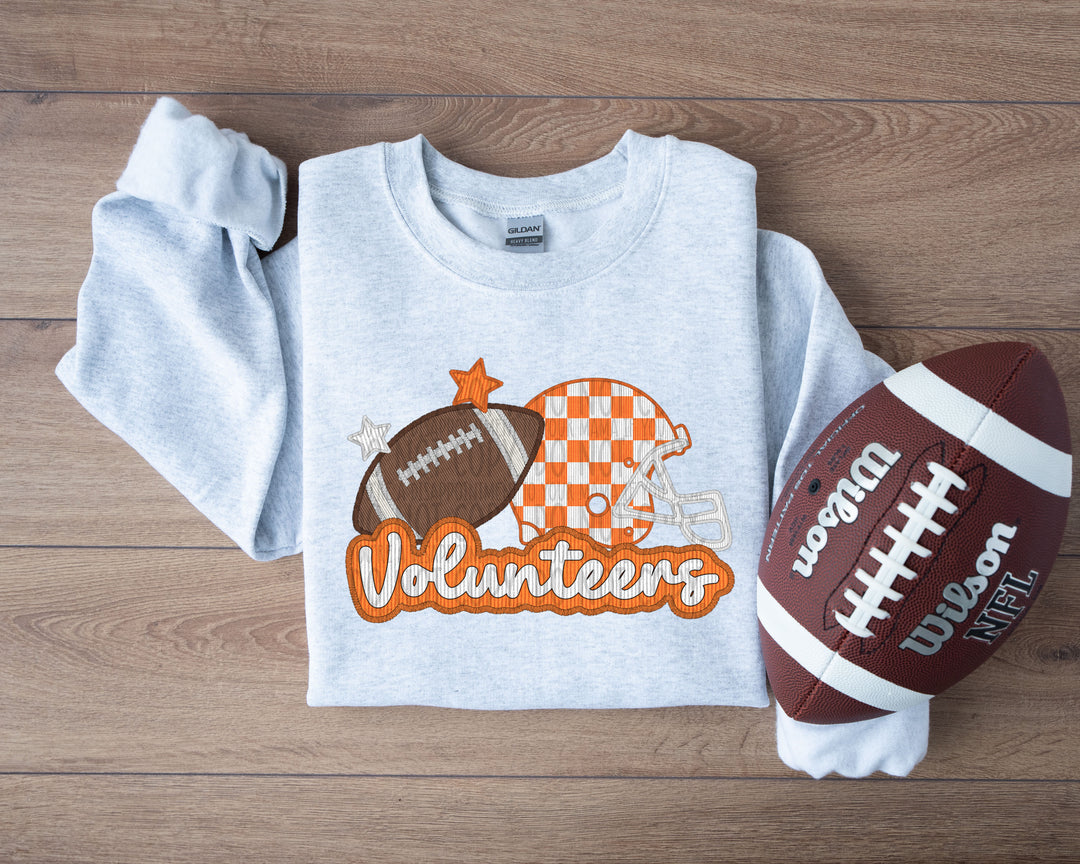 CHECKER VOLS NO LOGO FAUX APPLIQUE