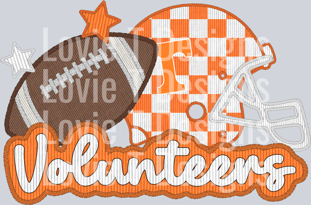 Checker Vols With Logo Faux Applique