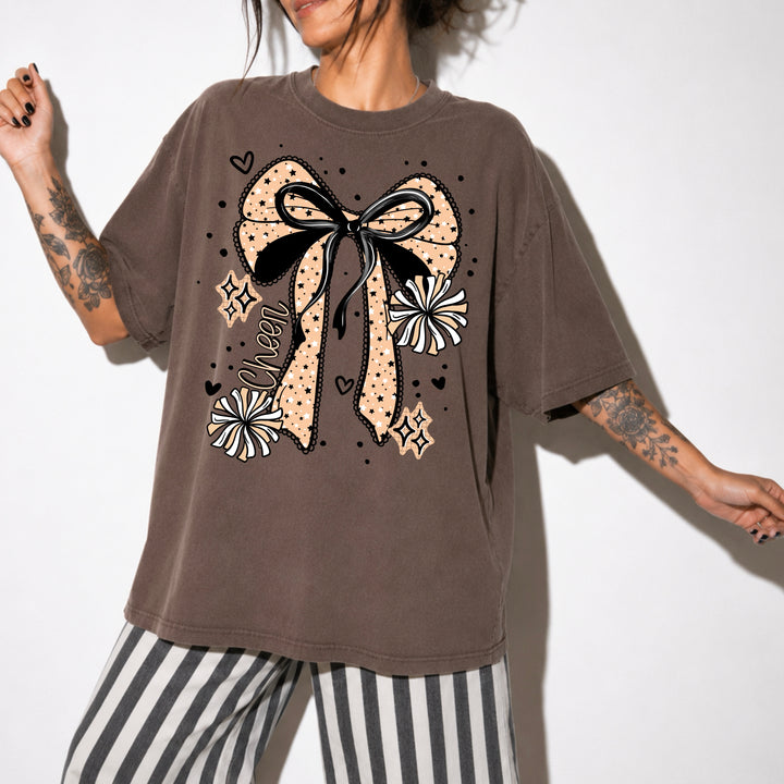 CHEETAH CHEER BOW cheer DTF transfer design