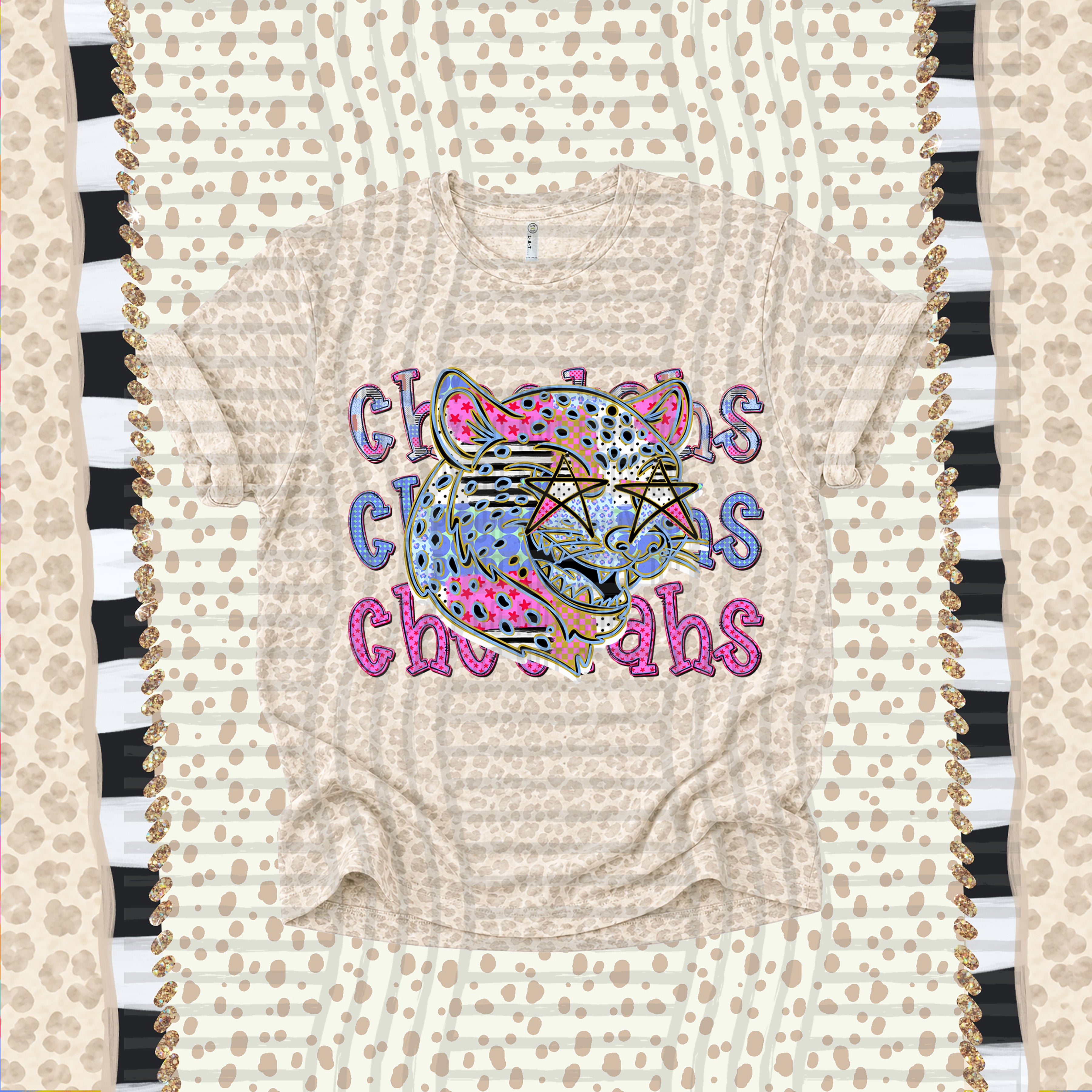 Dolly Doodle Mascots Cheetahs design