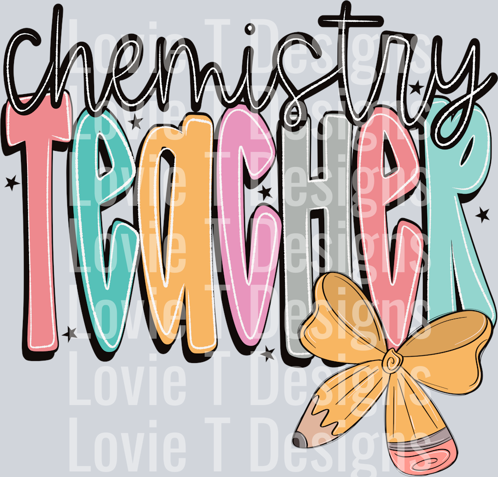 Chemistry Teacher  Doodle Bow
