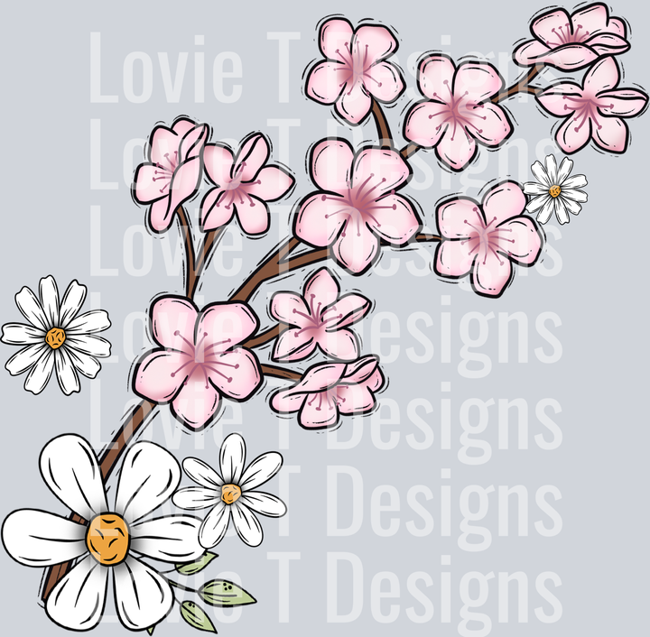 Cherry Blossom Festival Front Festival DTF transfer design