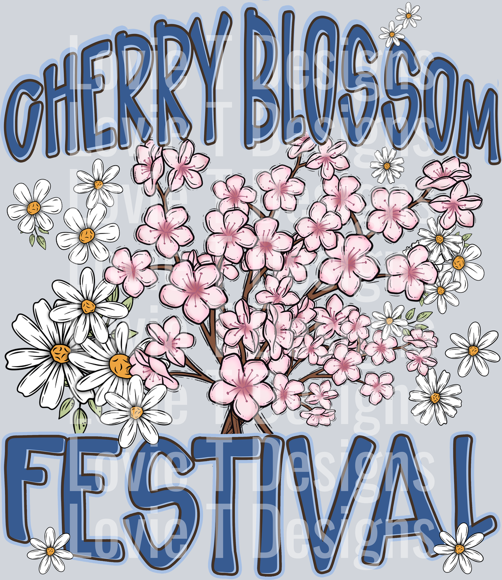 Cherry Blossom Festival Festival DTF transfer design
