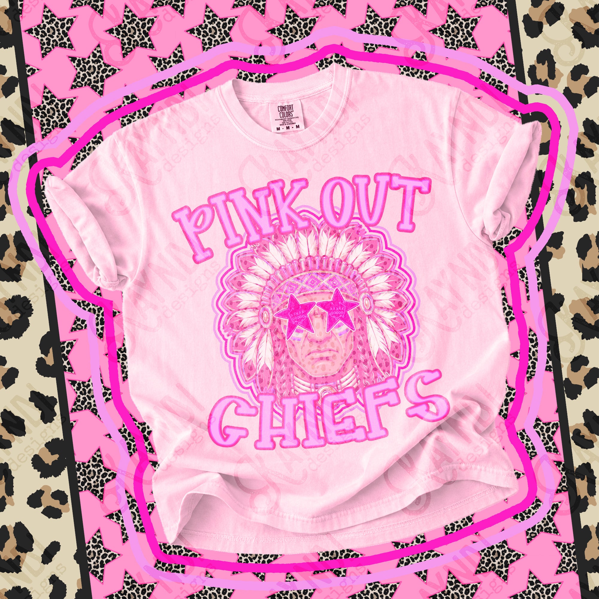 Pink Out Mascots Chiefs 3 mockup