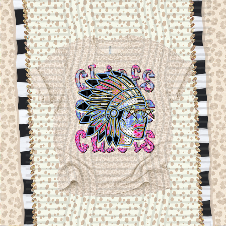 Chiefs Dolly Doodle mascot DTF transfer