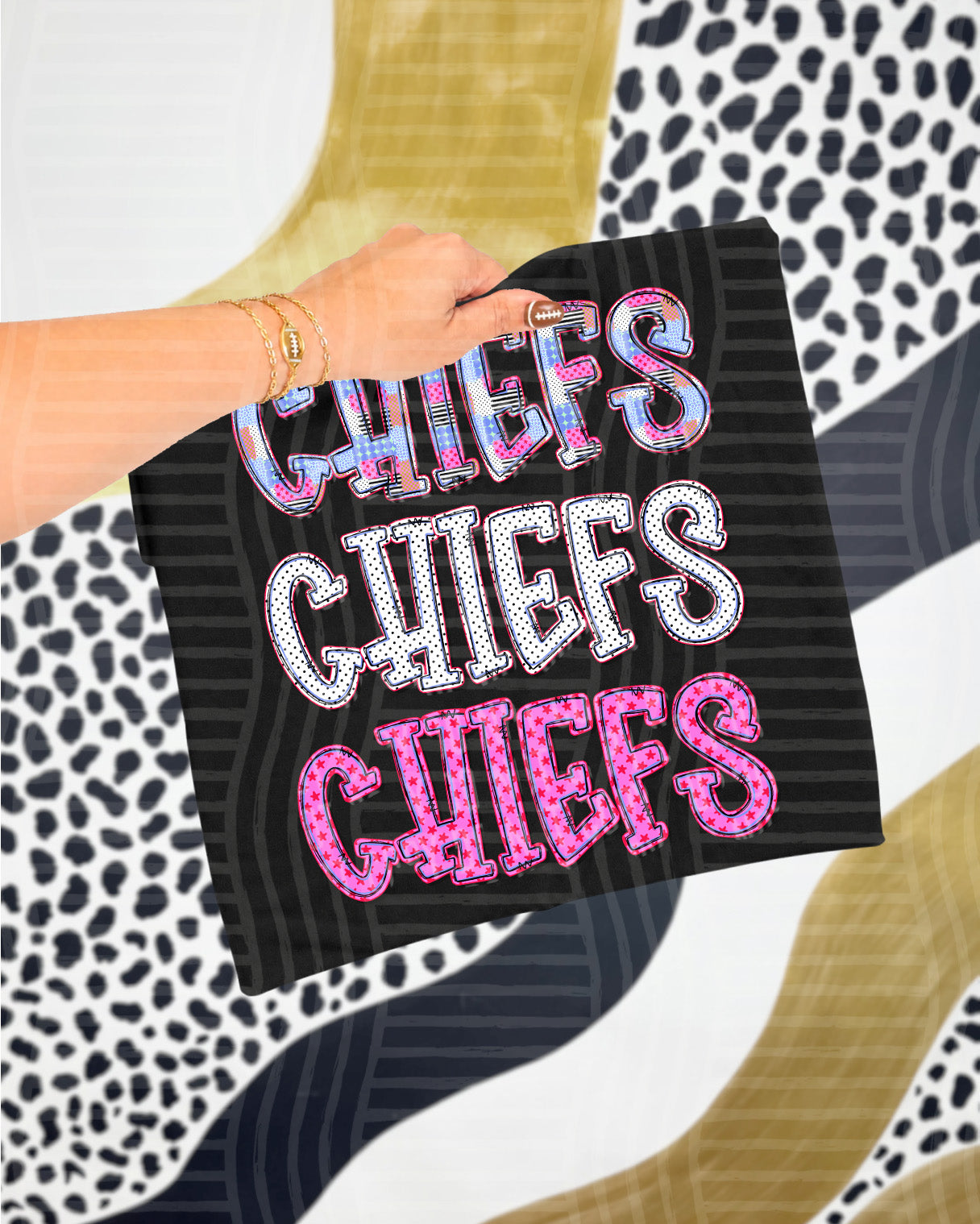 Dolly Tri Stacked Mascots Chiefs design