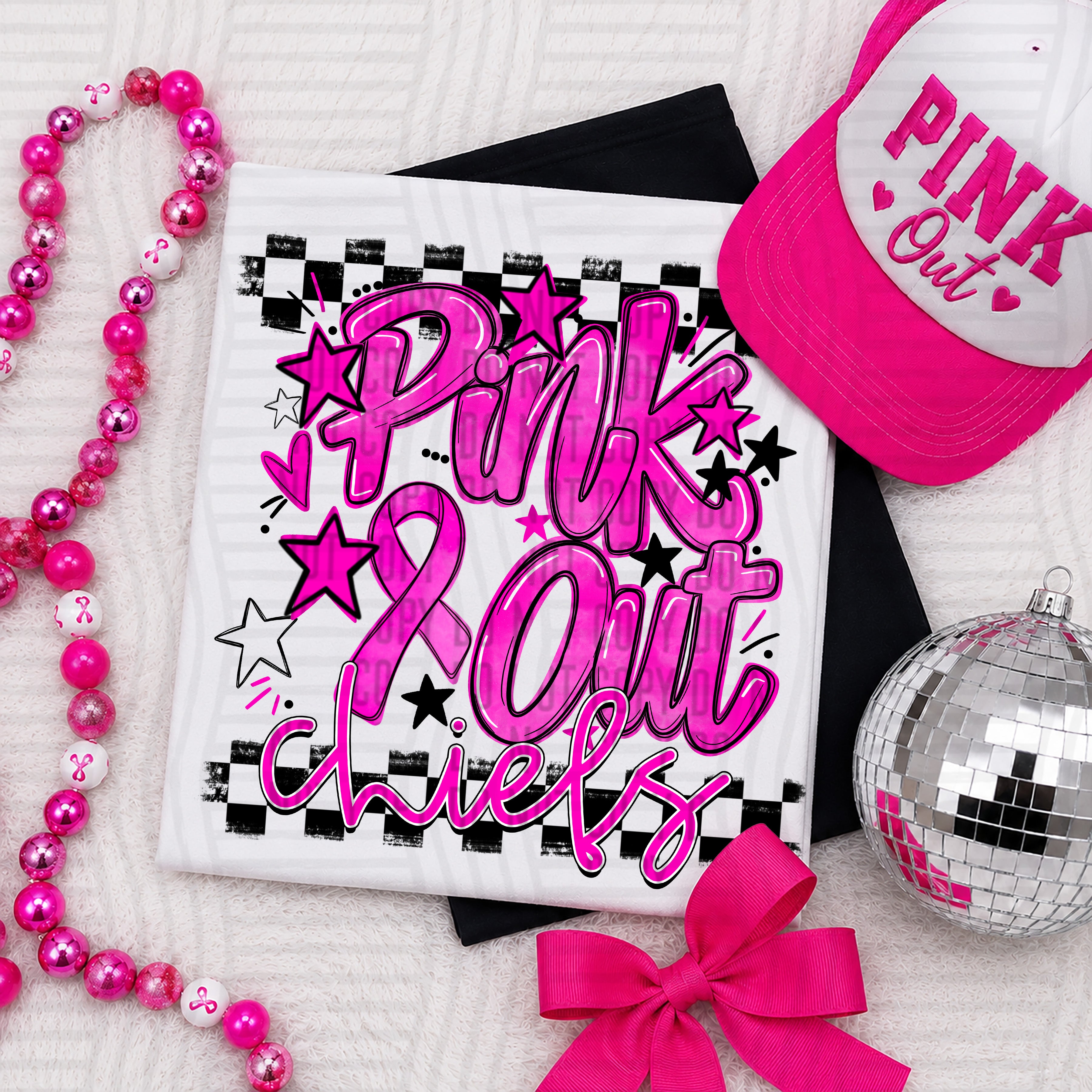 Pink Out Ribbon Chiefs design