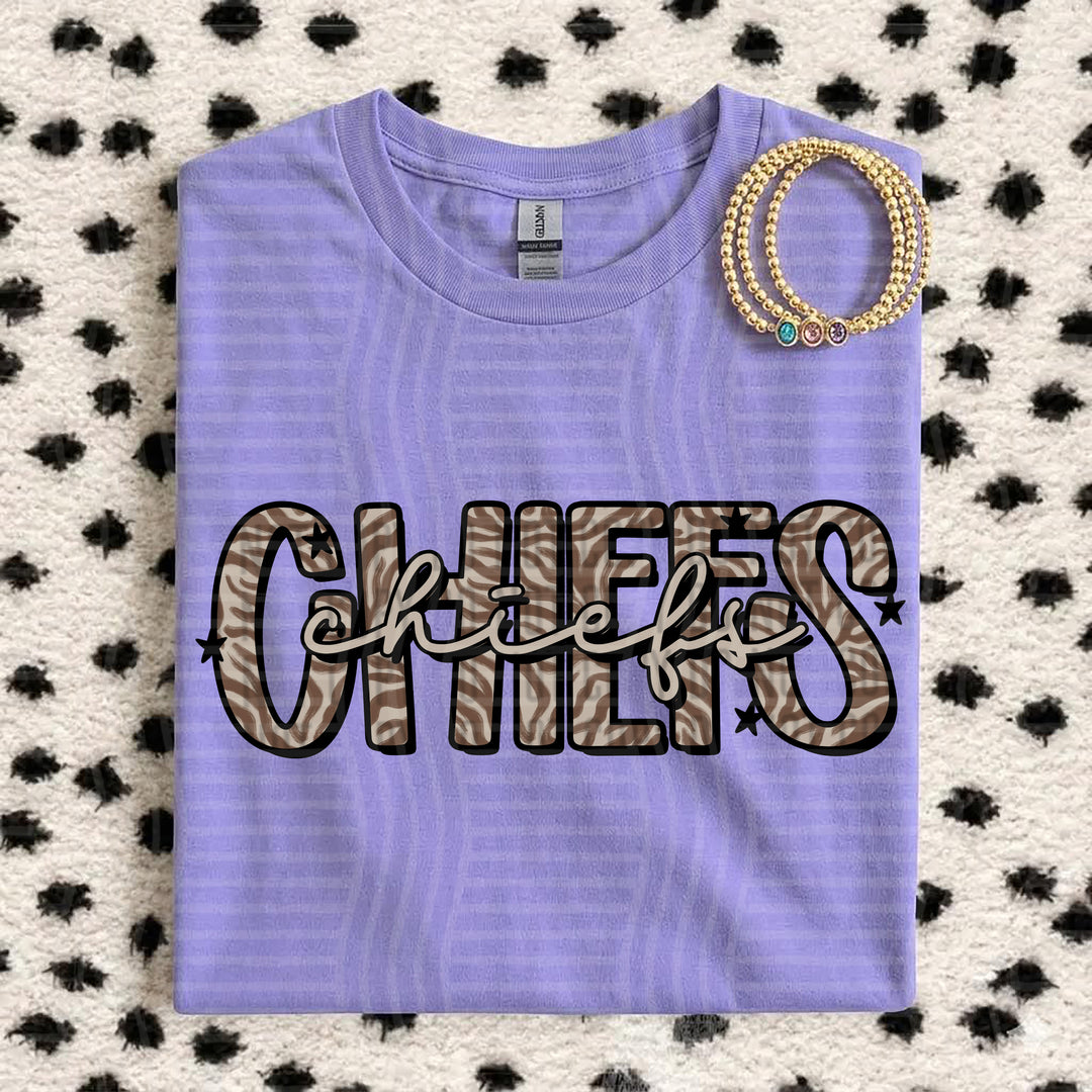 Chiefs Zebra Mascots DTF transfer