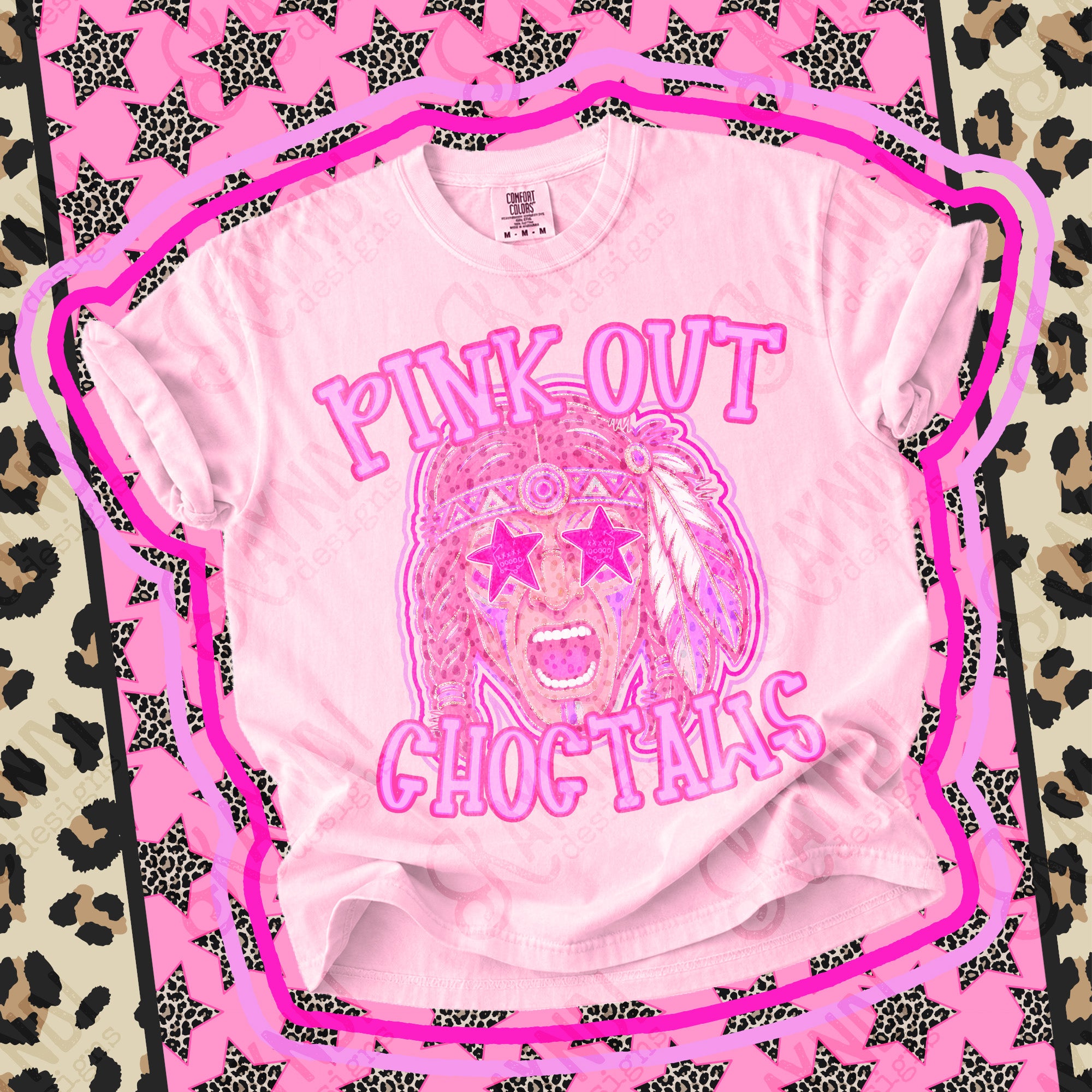 Pink Out Mascots Choctaws 2 mockup