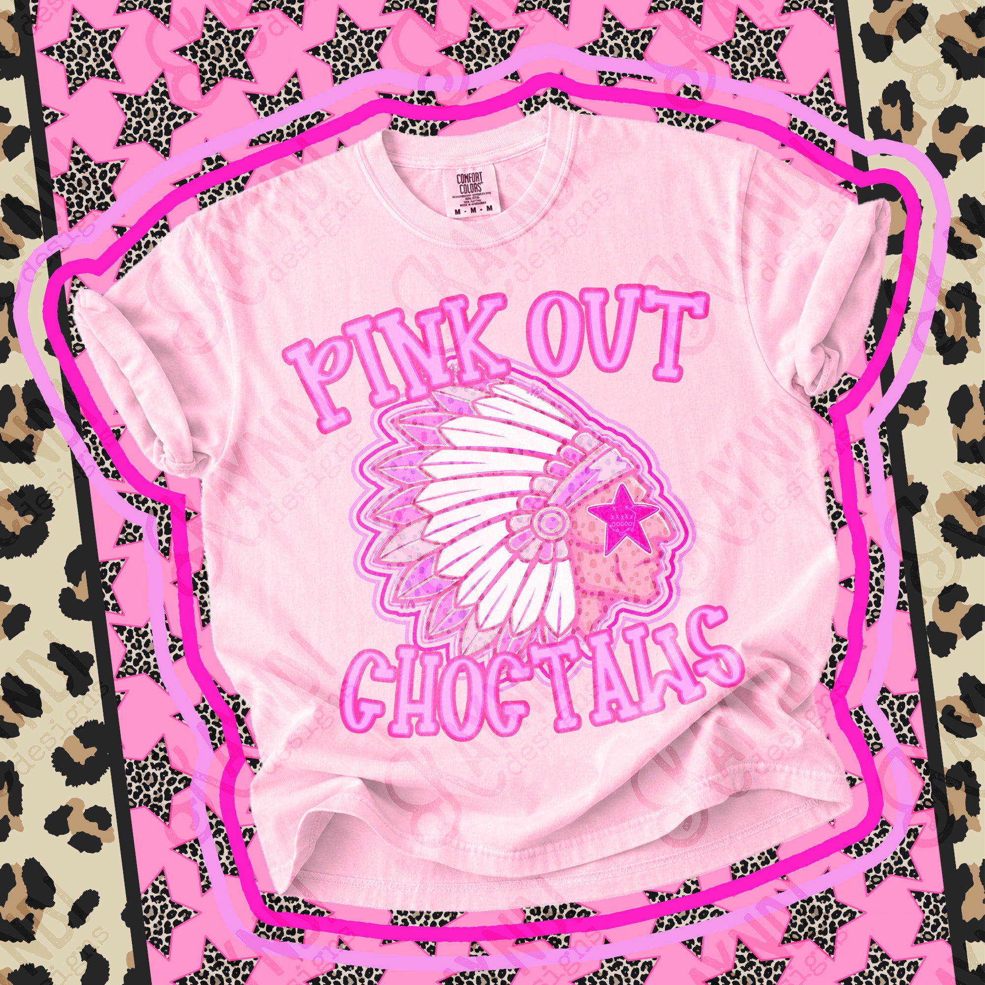 Pink Out Mascots Choctaws 3 mockup