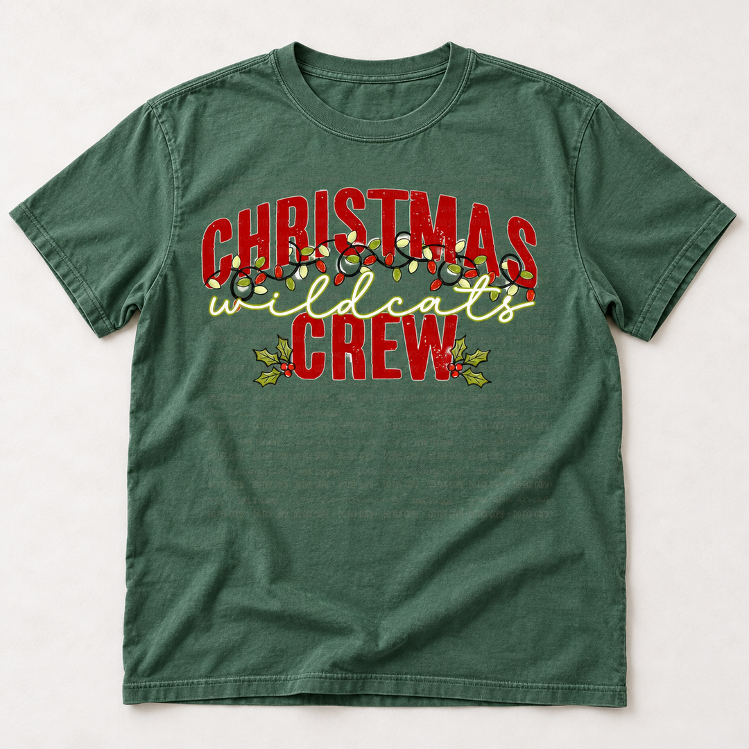 Christmas Crew Lights customizable DTF transfer mockup