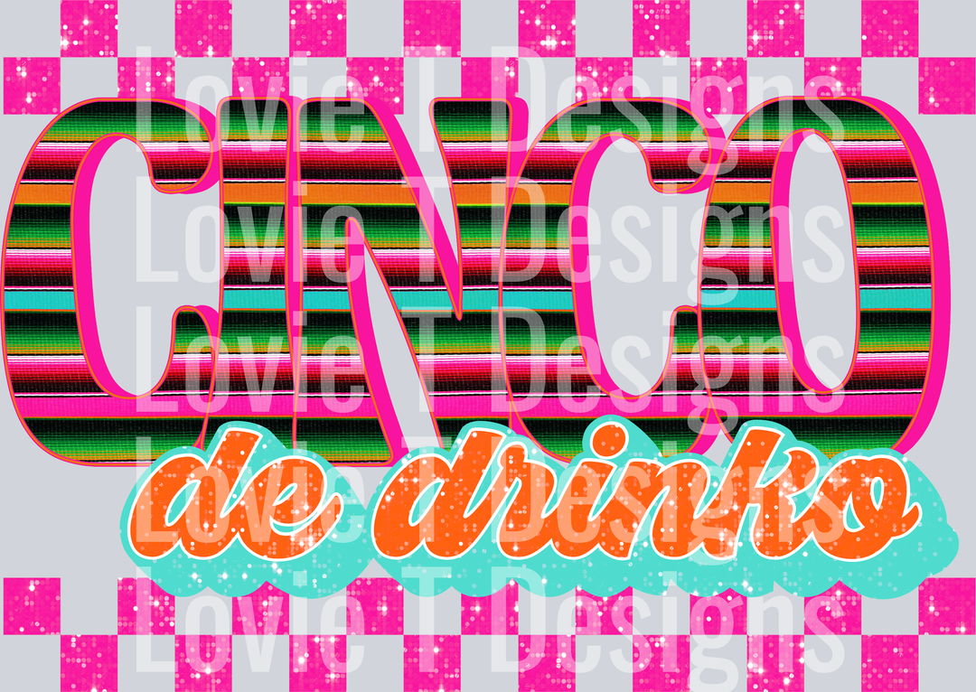 Cinco De Drinko Glitter