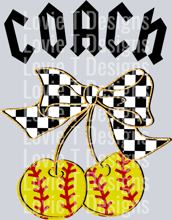 Coach Softball Cherries