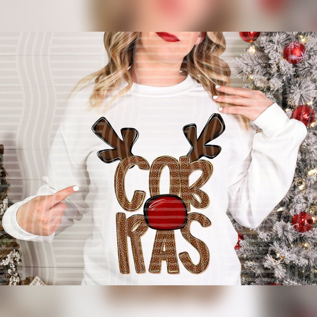 Cobras Deer Antler Mascots DTF transfer