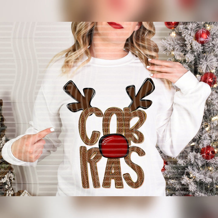 Cobras Deer Antler Mascots DTF transfer